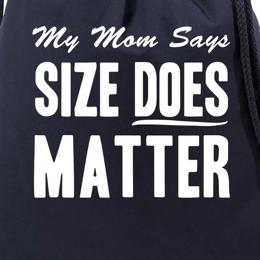 Size Does Matter Drawstring Bag