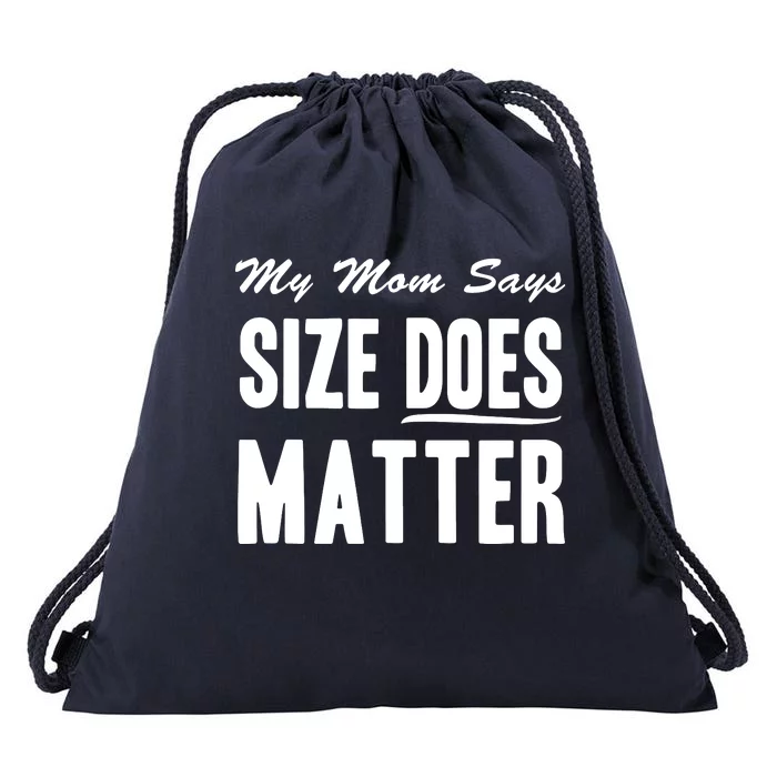 Size Does Matter Drawstring Bag