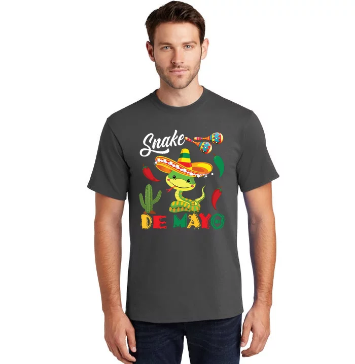 Snake De Mayo Mexican Snake Sombrero Cinco De Mayo Tall T-Shirt