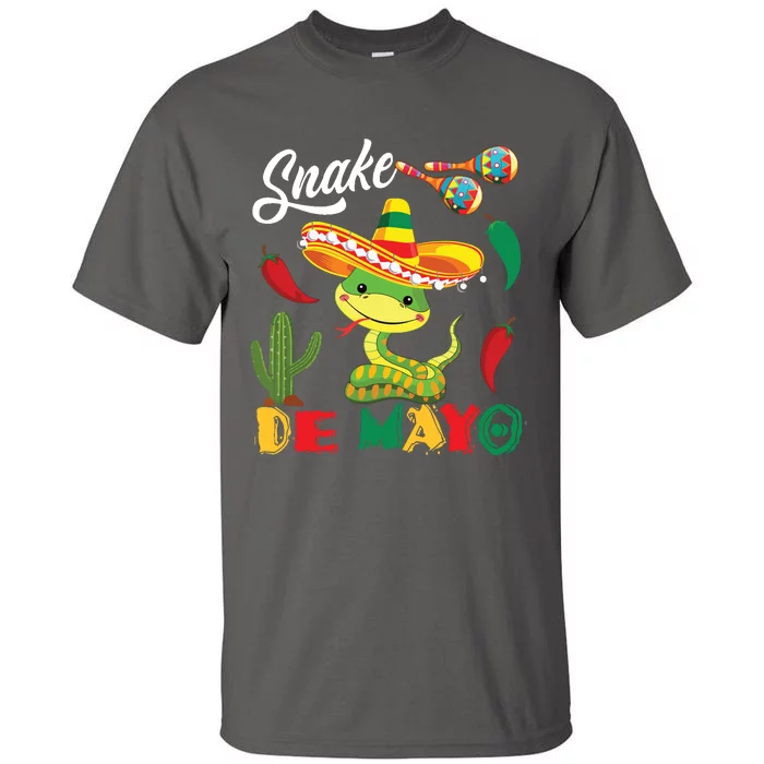 Snake De Mayo Mexican Snake Sombrero Cinco De Mayo Tall T-Shirt