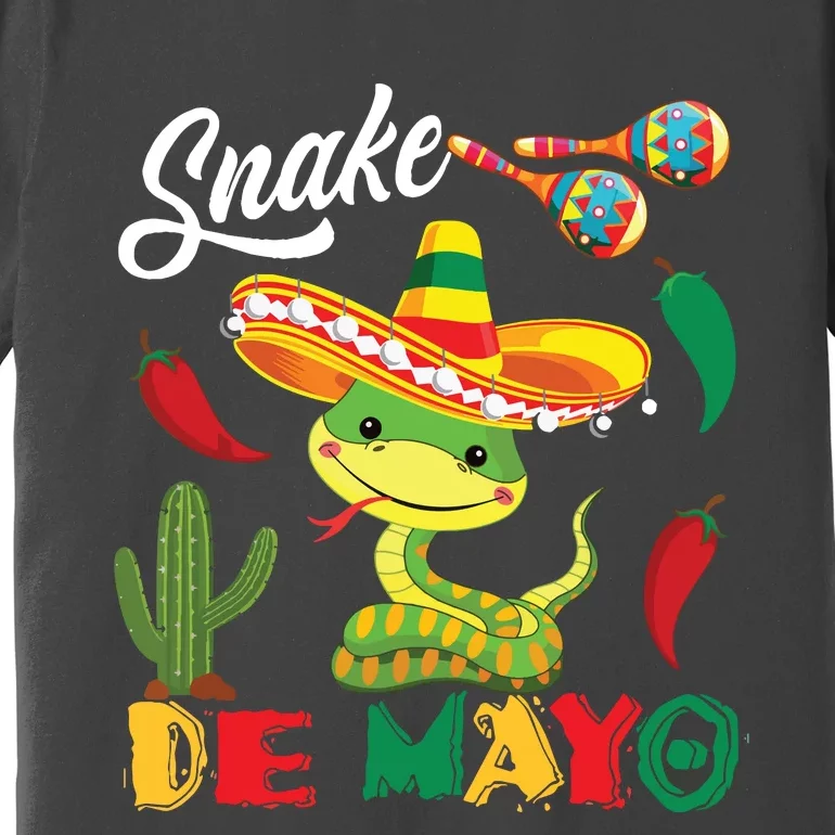 Snake De Mayo Mexican Snake Sombrero Cinco De Mayo Premium T-Shirt