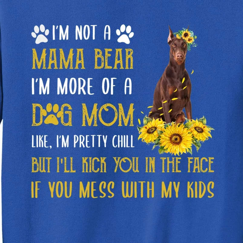 Sunflower Dober Mom Mothers Day Dog Mom Gift Sweatshirt