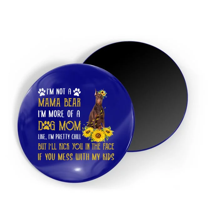 Sunflower Dober Mom Mothers Day Dog Mom Gift Magnet