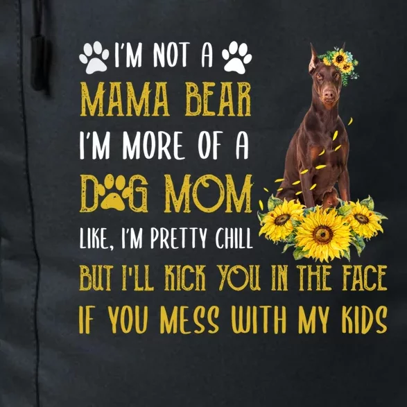 Sunflower Dober Mom Mothers Day Dog Mom Gift Daily Commute Backpack