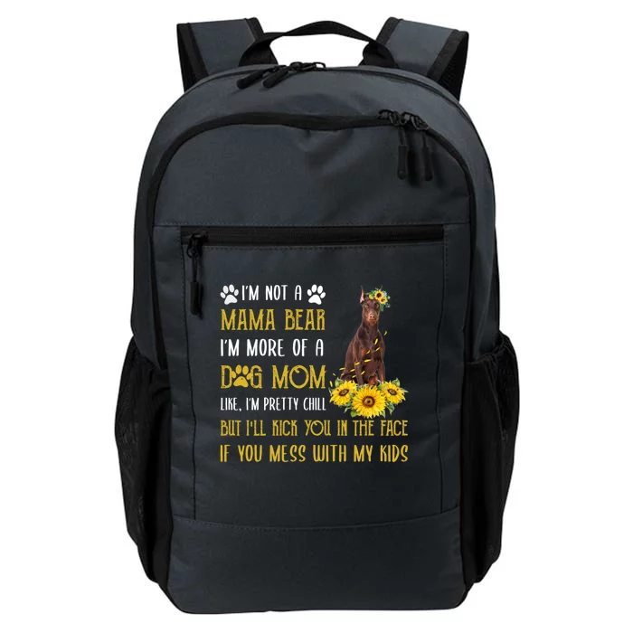 Sunflower Dober Mom Mothers Day Dog Mom Gift Daily Commute Backpack