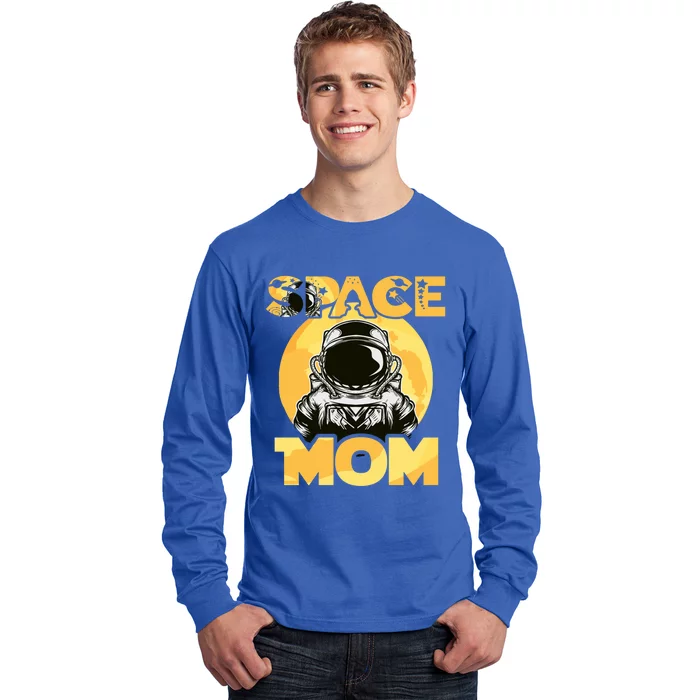 Space Day Mom Astronaut Moon Stars Universe Planet Funny Gift Long Sleeve Shirt