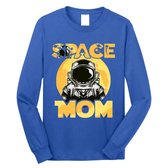 Space Day Mom Astronaut Moon Stars Universe Planet Funny Gift Long Sleeve Shirt