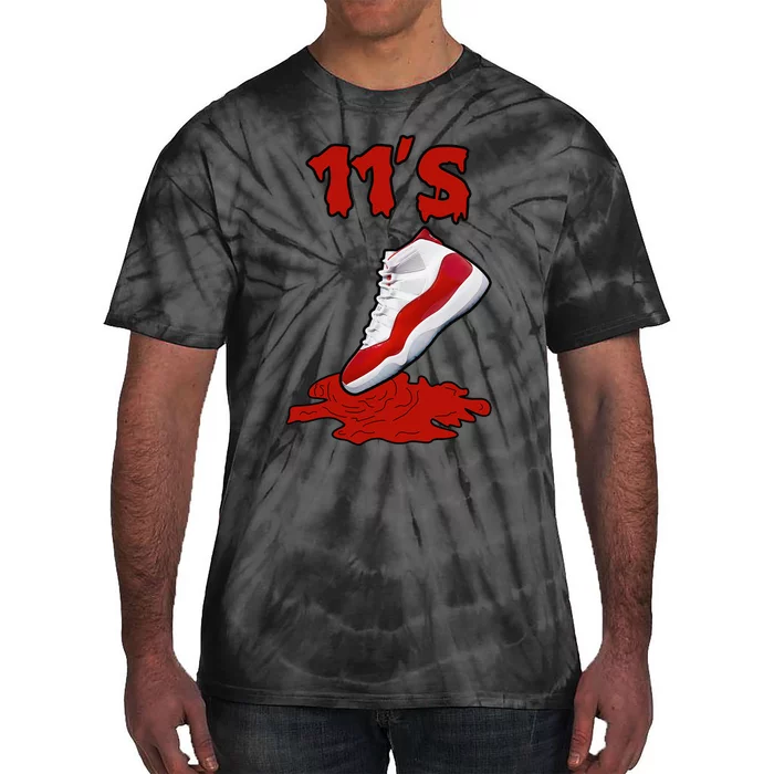 Shoes Dripping Match Cherry 11s Tee 11 Retro Cherry Tie-Dye T-Shirt