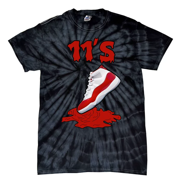 Shoes Dripping Match Cherry 11s Tee 11 Retro Cherry Tie-Dye T-Shirt