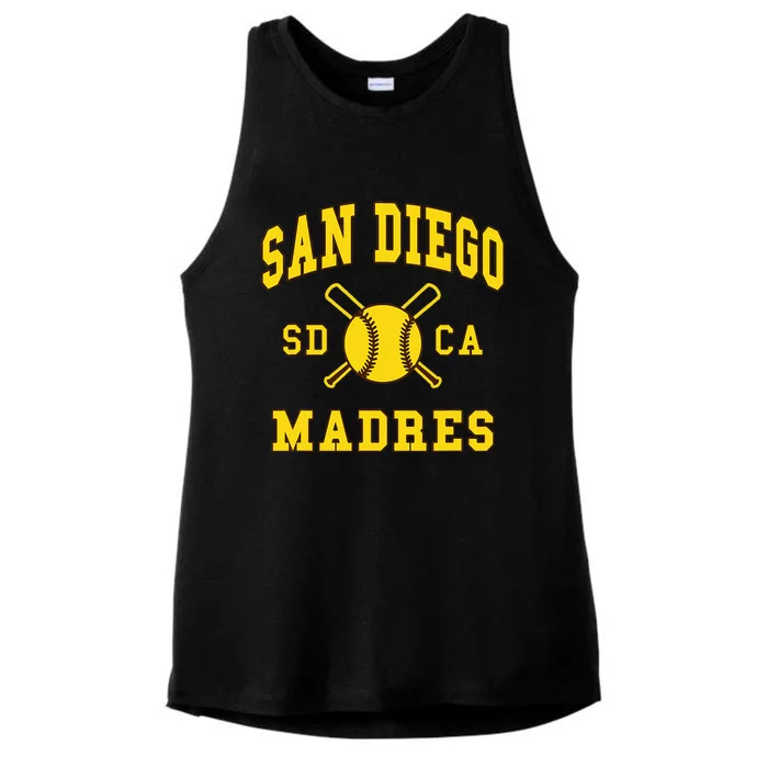 San Diego Madres San Diego Moms California Ladies Tri-Blend Wicking Tank