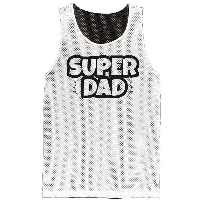 Super Dad Matching Family Pajama Mesh Reversible Basketball Jersey Tank