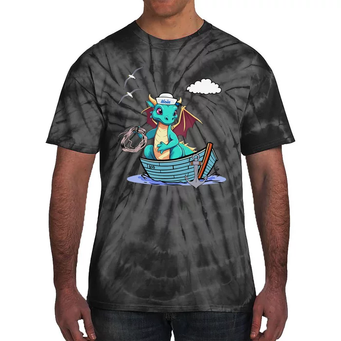 Sea Dragon Maritime Boat Sailor Sailor Sailor Tie-Dye T-Shirt