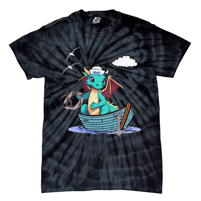 Sea Dragon Maritime Boat Sailor Sailor Sailor Tie-Dye T-Shirt