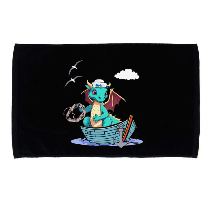 Sea Dragon Maritime Boat Sailor Sailor Sailor Microfiber Hand Towel