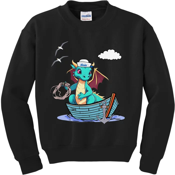 Sea Dragon Maritime Boat Sailor Sailor Sailor Kids Sweatshirt