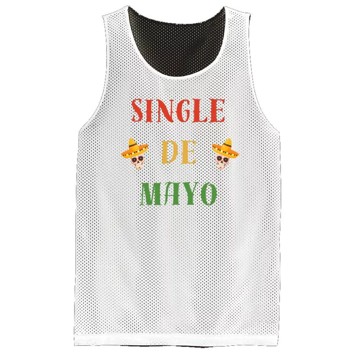 Single De Mayo (Cinco De Mayo) Mesh Reversible Basketball Jersey Tank