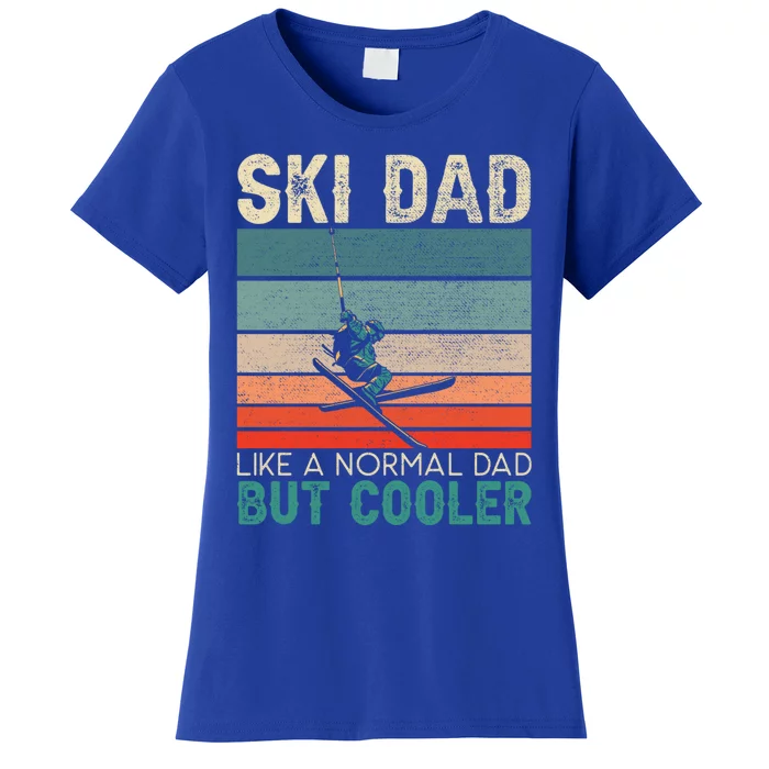 Ski Dad Mountain Ski Winter Sport Skier Snow Father Day Gift Women's T-Shirt