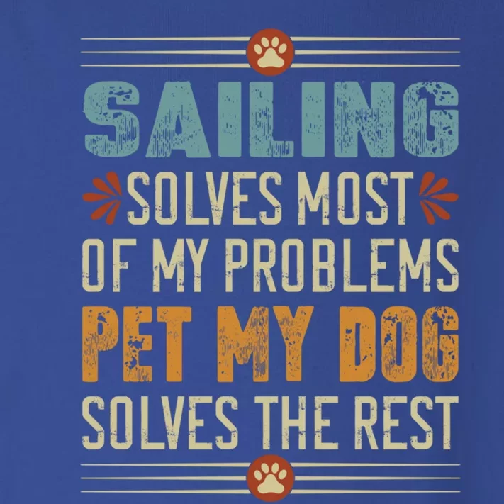 Sailing Dog Mom Dad Sailor Dog Lover Doggo Boating Fun Funny Gift Toddler Long Sleeve Shirt