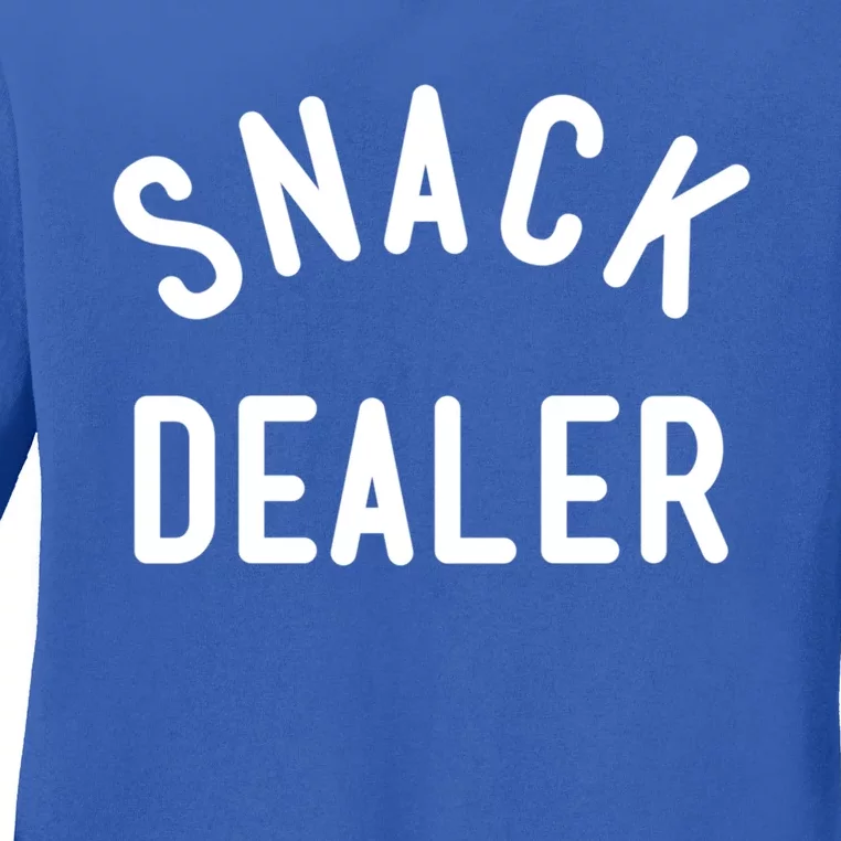 Snack Dealer Mom Teacher Daycare Funny Gift Present Cute Gift Ladies Long Sleeve Shirt