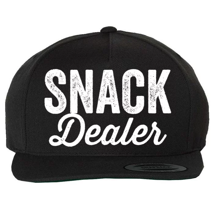 Snack Dealer Mom Teacher Daycare Funny Meaningful Gift Wool Snapback Cap