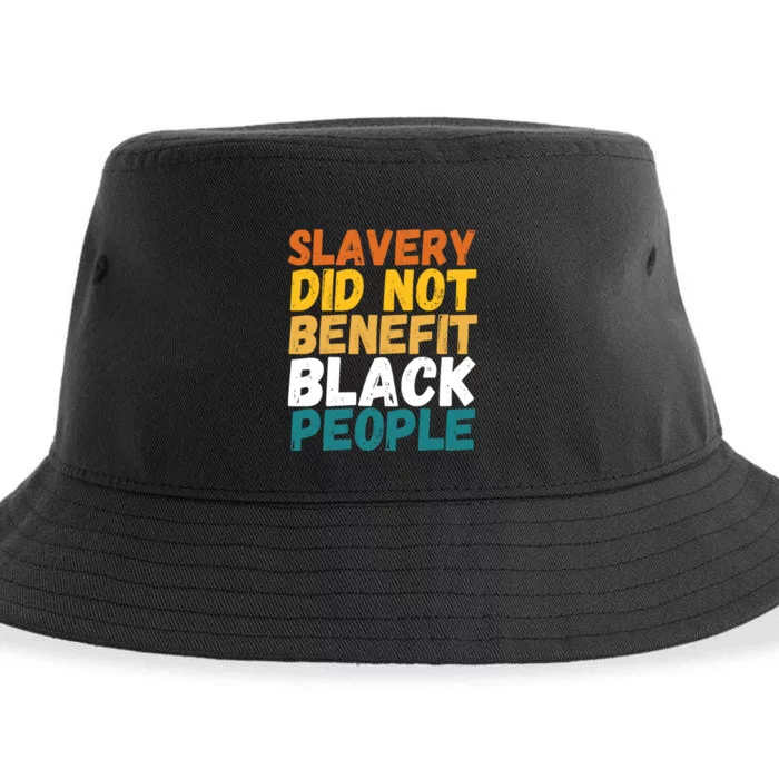 Slavery Did Not Benefit Black People Sustainable Bucket Hat