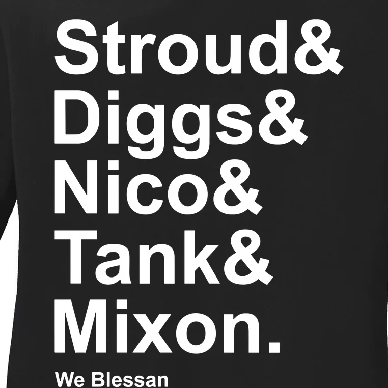 Stroud Diggs Nico Tank Mixon We Blessan Ladies Long Sleeve Shirt