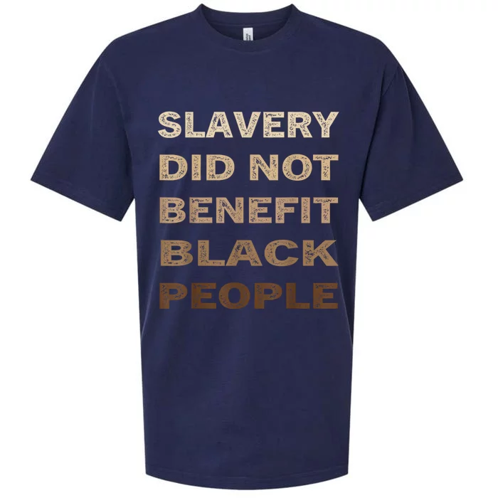 Slavery Did Not Benefit Black People Sueded Cloud Jersey T-Shirt