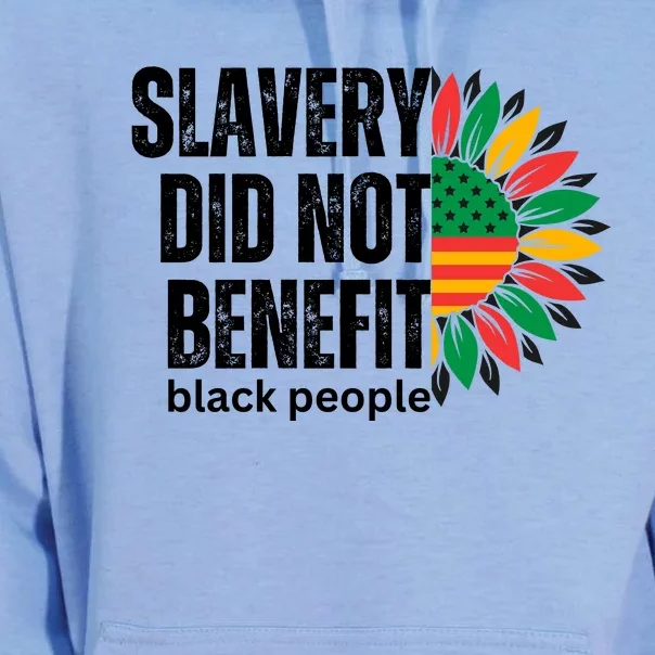 Slavery Did Not Benefit Black People Unisex Surf Hoodie