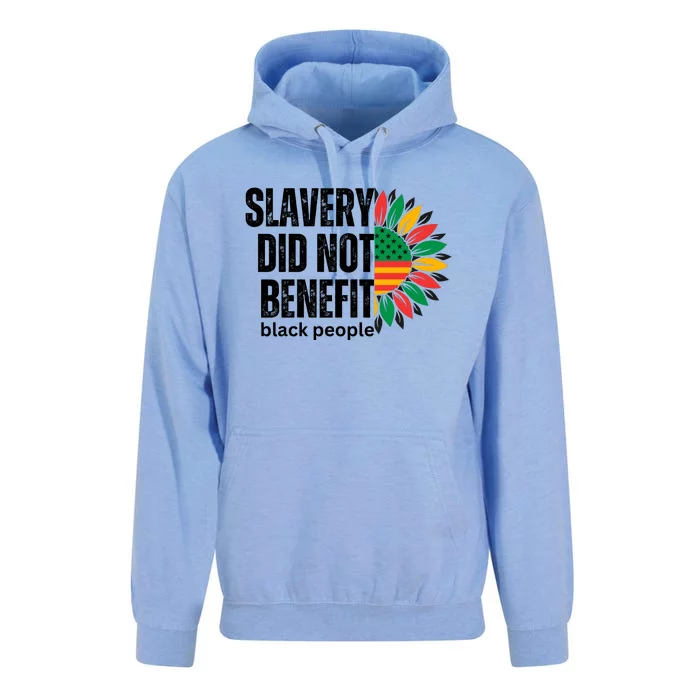 Slavery Did Not Benefit Black People Unisex Surf Hoodie