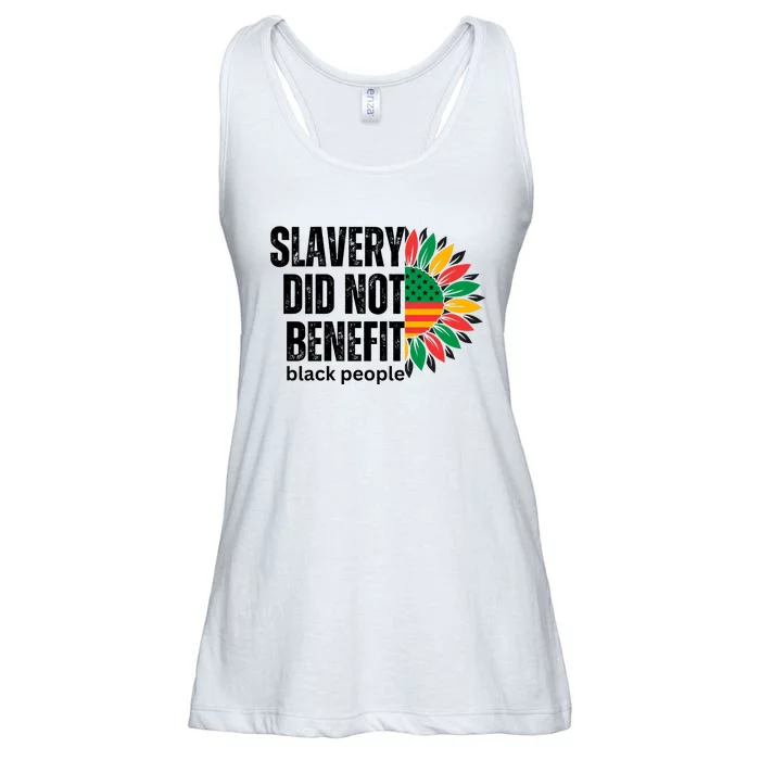 Slavery Did Not Benefit Black People Ladies Essential Flowy Tank