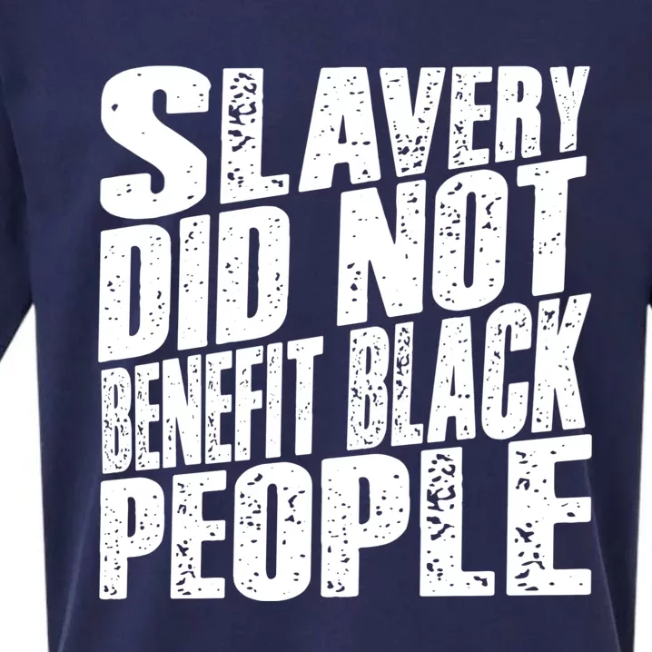 Slavery Did Not Benefit Black People Sueded Cloud Jersey T-Shirt