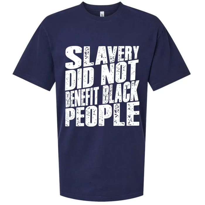 Slavery Did Not Benefit Black People Sueded Cloud Jersey T-Shirt