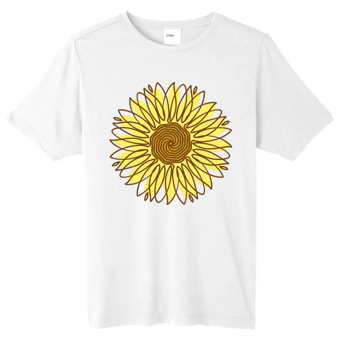 Sunflower Drawing Nature ChromaSoft Performance T-Shirt