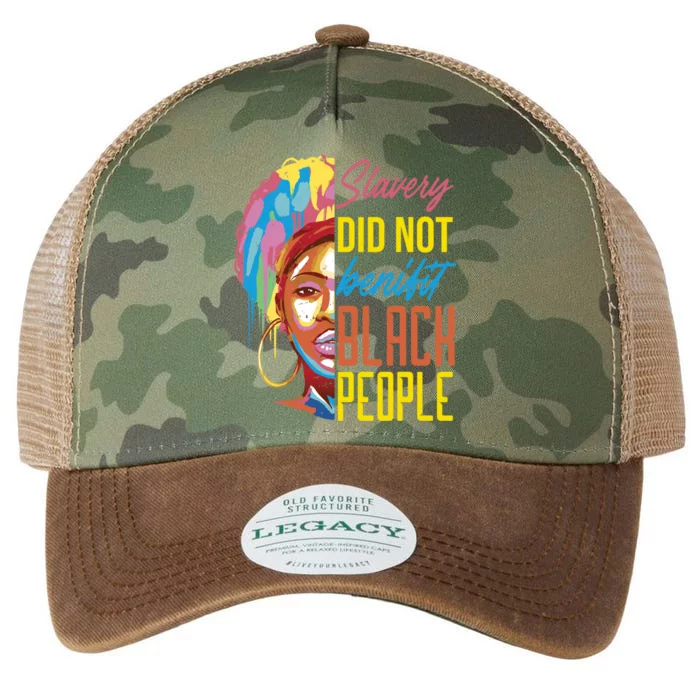 Slavery Did Not Benefit Black People Historical Awareness Gift Legacy Tie Dye Trucker Hat