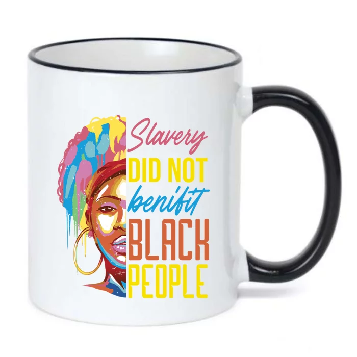 Slavery Did Not Benefit Black People Historical Awareness Gift Black Color Changing Mug