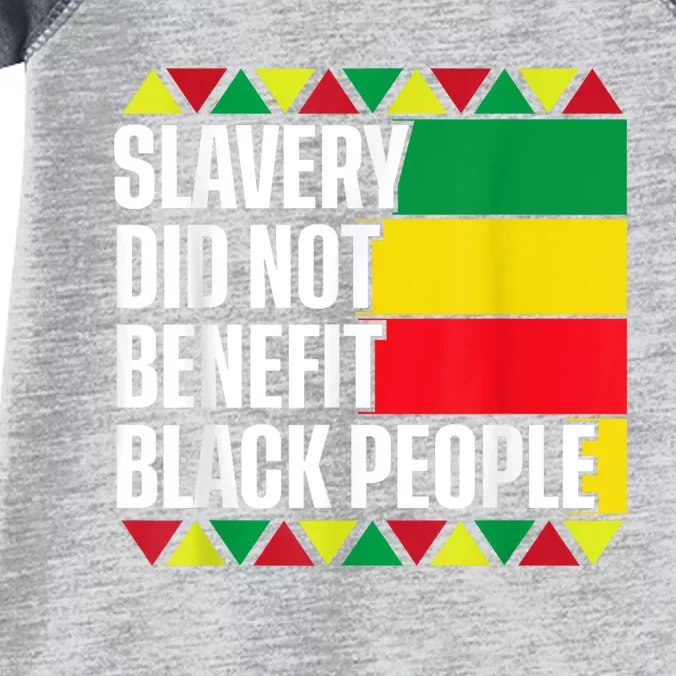 Slavery Did Not Benefit Black People Infant Baby Jersey Bodysuit