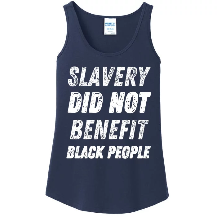 Slavery Did Not Benefit Black People Ladies Essential Tank