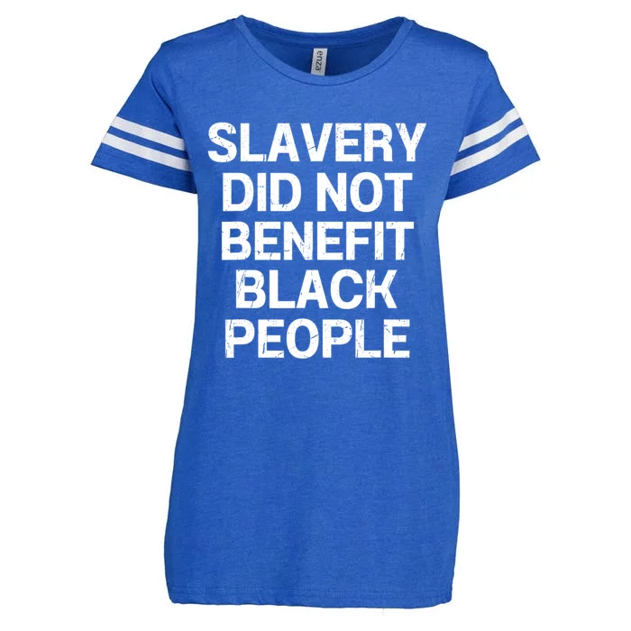 Slavery Did Not Benefit Black People Enza Ladies Jersey Football T-Shirt