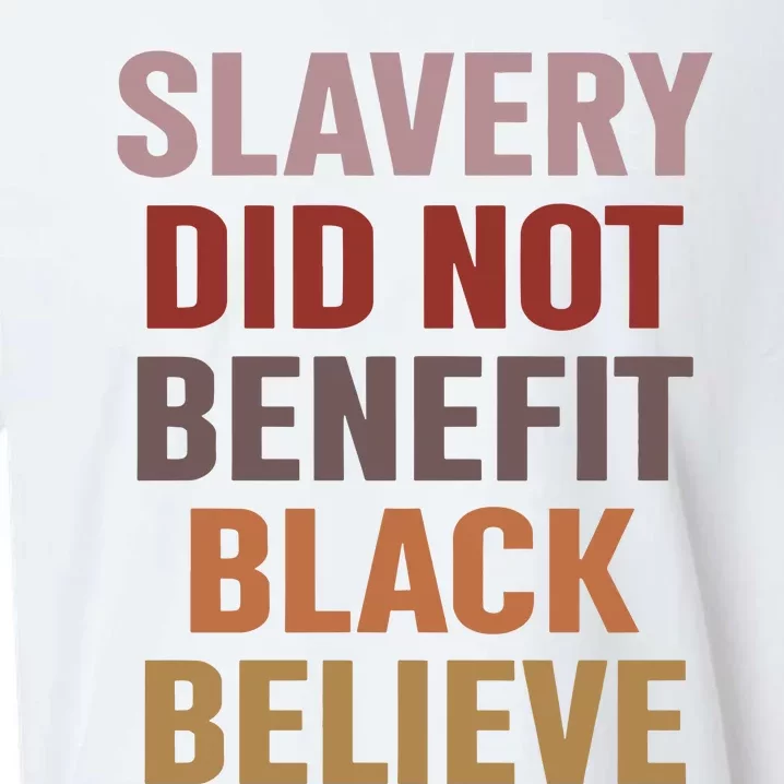 Slavery Did Not Benefit Black Believe Sueded Cloud Jersey T-Shirt