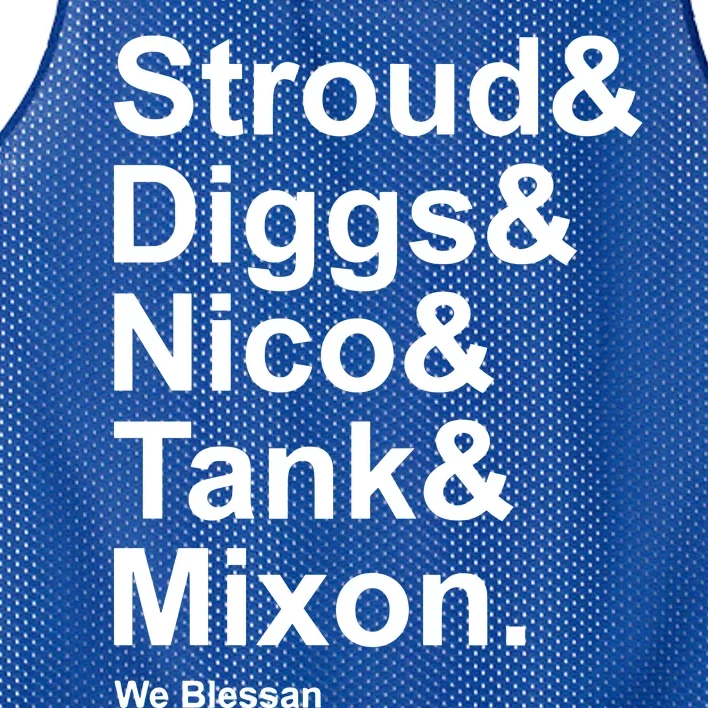 Stroud Diggs Nico Tank Mixon We Blessan Mesh Reversible Basketball Jersey Tank