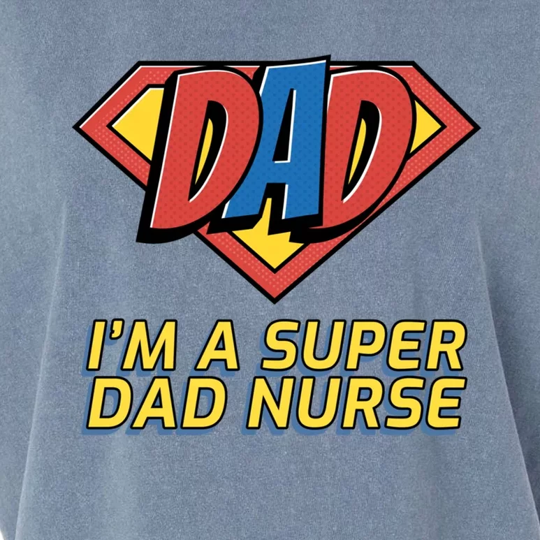 Super Dad Nurse Gift Garment-Dyed Women's Muscle Tee