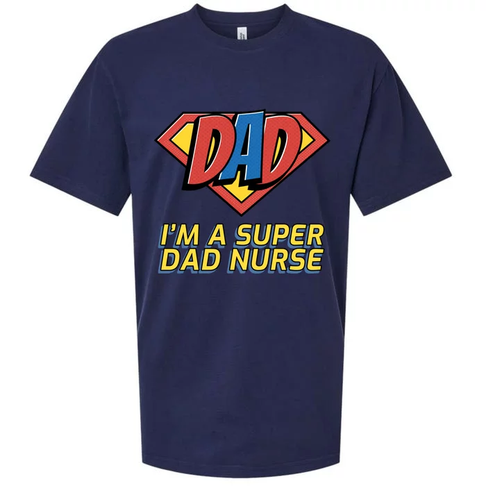 Super Dad Nurse Gift Sueded Cloud Jersey T-Shirt