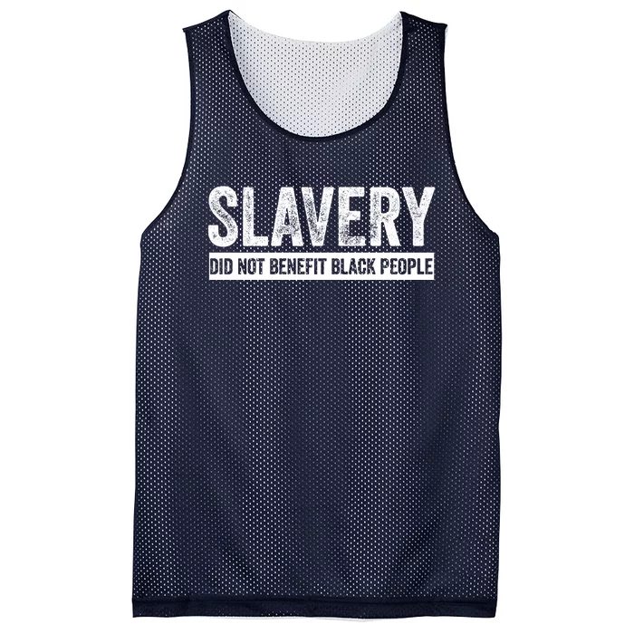 Slavery Did Not Benefit Black People Mesh Reversible Basketball Jersey Tank