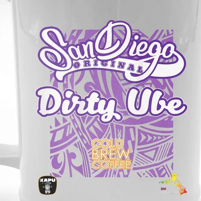 San Diego Original Dirty Ube Front & Back Beer Stein