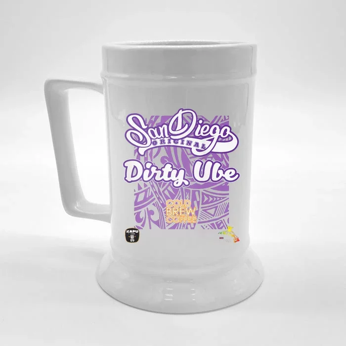 San Diego Original Dirty Ube Front & Back Beer Stein