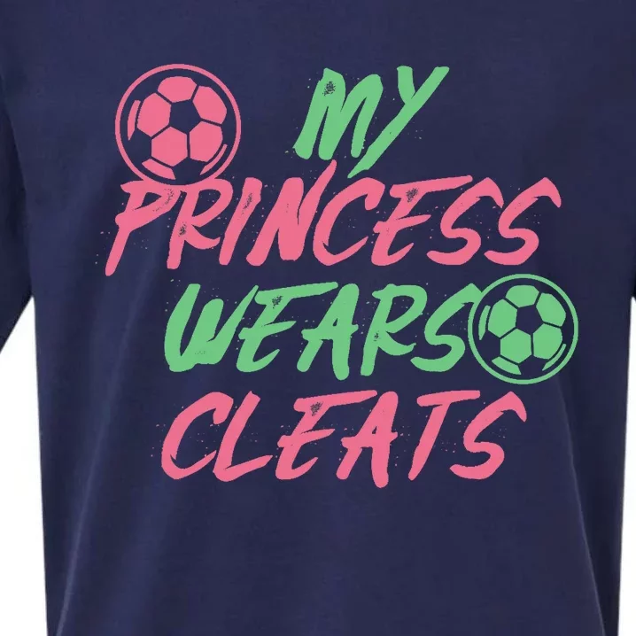 Soccer Daughter Outfit For A Soccer Dad Or Soccer Mom Sueded Cloud Jersey T-Shirt