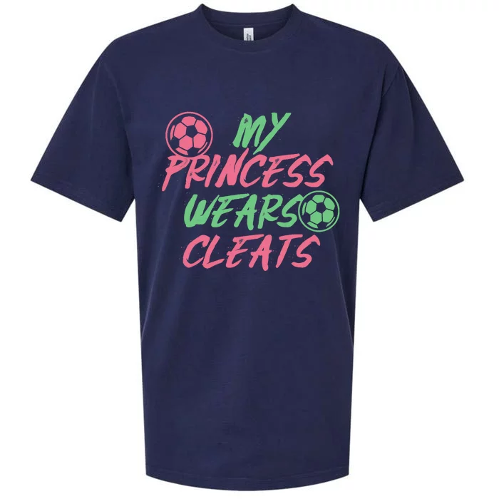 Soccer Daughter Outfit For A Soccer Dad Or Soccer Mom Sueded Cloud Jersey T-Shirt