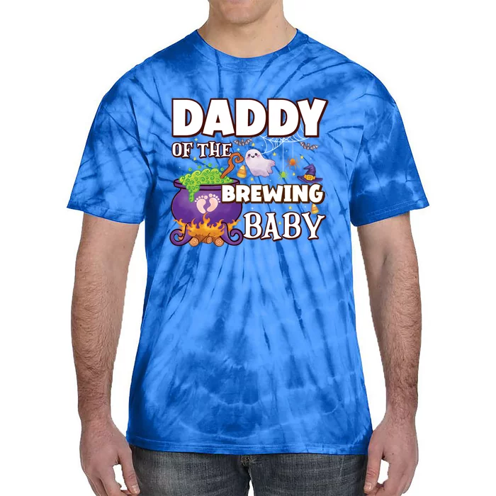 Spooky Daddy Of Brewing Halloween Theme Shower Gift Tie-Dye T-Shirt