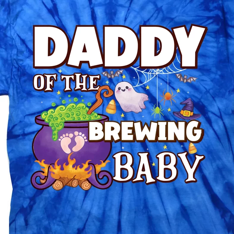 Spooky Daddy Of Brewing Halloween Theme Shower Gift Tie-Dye T-Shirt