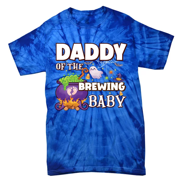 Spooky Daddy Of Brewing Halloween Theme Shower Gift Tie-Dye T-Shirt